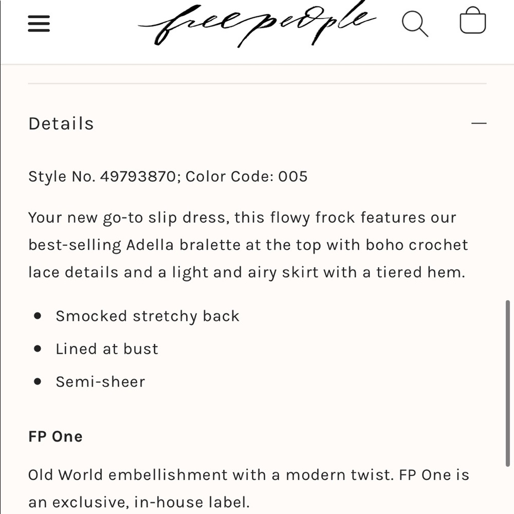 LAST 1! Free People FP One Adella mini slip rose - Picture 13 of 16